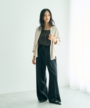 YECCA VECCA ピーチ起毛シャツ Mint Green