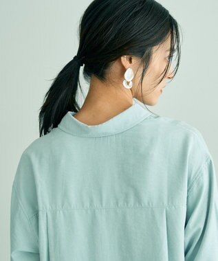 YECCA VECCA ピーチ起毛シャツ Mint Green