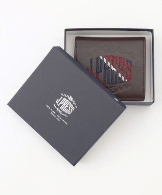 J.PRESS MEN 【MORPHO×J.PRESS】オーセンティックレジメンタル コンパクト札入 ダークブラウン系