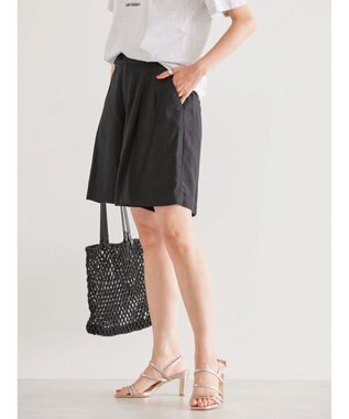 AMERICAN HOLIC リネンブレンドショートパンツ Black