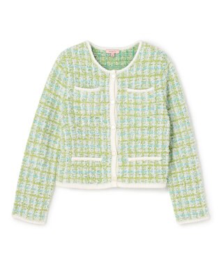 TOCCA 【百田夏菜子さん着用】FLUFFY PATH ニットジャケット ライトグリーン系