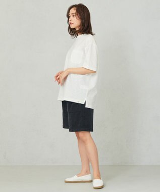 JOSEPH ABBOUD MOUNTAIN 【SPACE／UNISEX】ベアフリース ハーフパンツ ブラック系