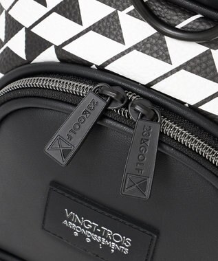 23区GOLF 【UNISEX】フラッグ総柄キャディバッグ　他と被らないデザイン ブラック系5