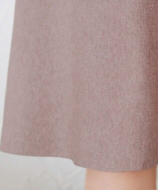 Tiaclasse 【選べる着丈・洗える】 ニットワンピース 膝丈：モカ