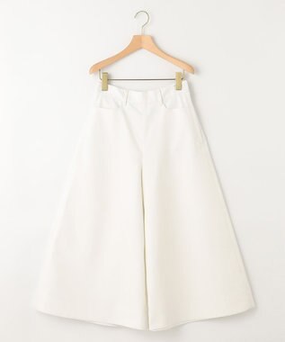 組曲 【洗える】デニムライクギャバ パンツ アイボリー系