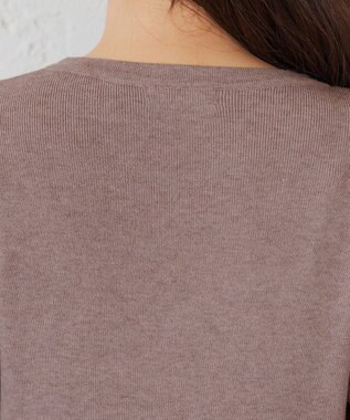 Tiaclasse 【選べる着丈・洗える】 ニットワンピース 膝丈：モカ