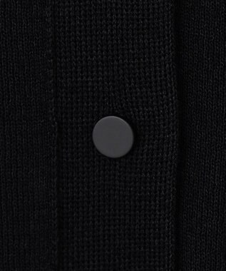 BEIGE， MOISE / シアーニット　5分袖カーディガン Black × Ecru
