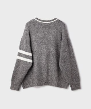 GRACE CONTINENTAL グリッターニットカーディガン グレー