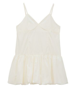 Green Parks 裾バルーンキャミワンピース White