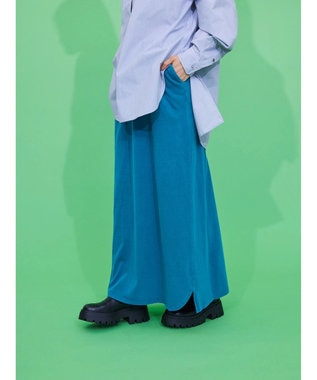 AMERICAN HOLIC ピグメント加工タイトカットスカート Blue