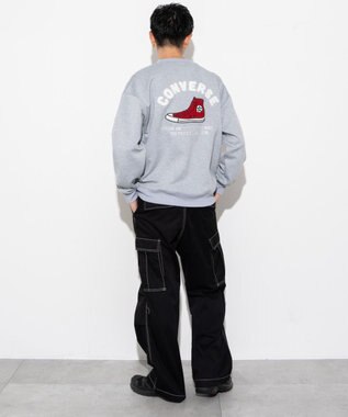WEGO 【ユニセックス着用ITEM】CONVERSEバックサガラプルオーバー ブルー