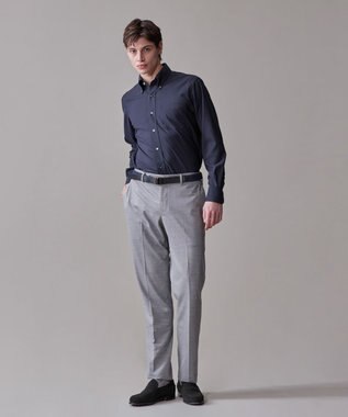 J.PRESS MEN 【接触冷感 / 吸水速乾 / UVカット】【SOFTCOOL ACTIVE】 オックスフォード ドレスシャツ / B.D. ネイビー系