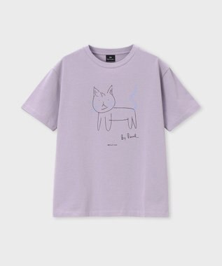 Paul Smith Drawn by Paul Cat Tシャツ ライラック