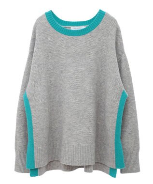 AMERICAN HOLIC 配色ニットポコポコプルオーバー Gray Mixture