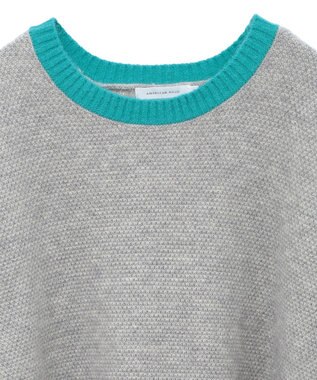 AMERICAN HOLIC 配色ニットポコポコプルオーバー Gray Mixture