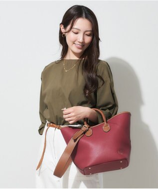 LA BAGAGERIE 【maison vert】 【シュリンク合皮・軽量】変形2WAYバッグ