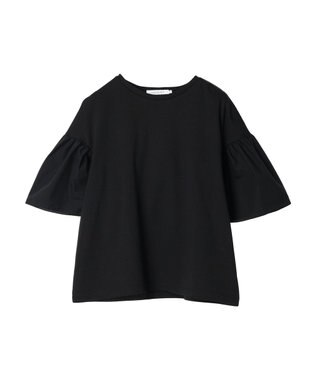 AMERICAN HOLIC 袖フレア５分袖カットプルオーバー Black