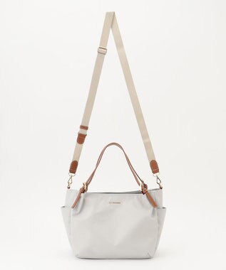 LA BAGAGERIE ポリエステルキャンバス　2WAYミニトート アイボリー