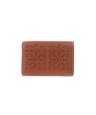 genten カットワーク 名刺入れ チャ