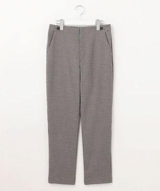 J.PRESS LADIES S 【洗える】30/2 TR ドビー ガンクラブ テーパード パンツ ライトグレー系3