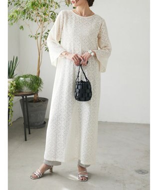 Green Parks AnriettMusee レースロングワンピース Beige