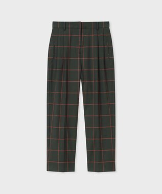 Paul Smith ウィンドウペーン テーパードパンツ カーキ