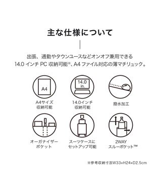 ACE BAGS & LUGGAGE ace. ガジェタブルR 10th ビジネスリュック  A4サイズ 14インチPC収納 68961 エース ブラック