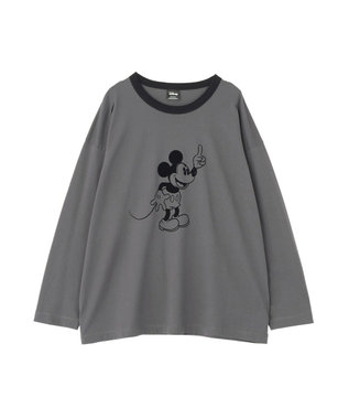 AMERICAN HOLIC 【Mickey&Friends】フロッキーリンガーT Charcoal Gray