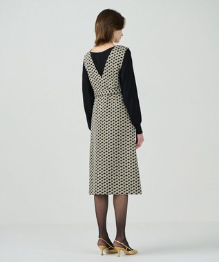 GRACE CONTINENTAL キカジャガードラメドレス ゴールド