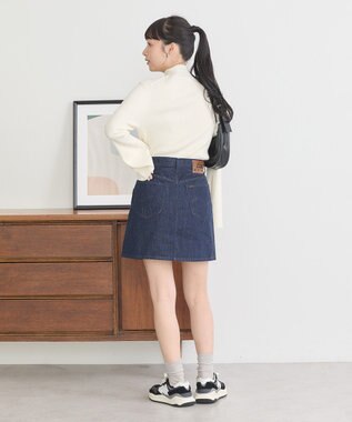 earth music&ecology Ｌｅｅ×ｅ．ｍ．ａ．ｅデニムミニスカート One Wash