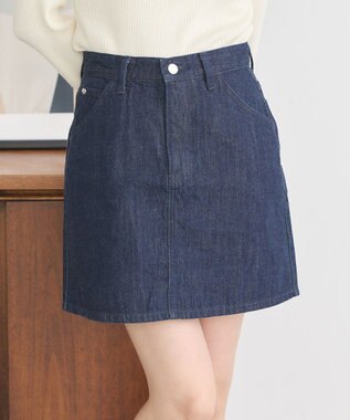 earth music&ecology Ｌｅｅ×ｅ．ｍ．ａ．ｅデニムミニスカート One Wash