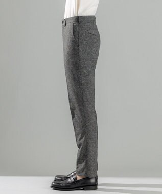 JOSEPH HOMME 新柄【洗える/ストレッチ/シワになりにくい/セットアップ対応可】クールドッツストレッチ テーパードパンツ / CITY グレー系3