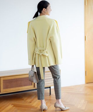 組曲 【軽羽織】ショールカラー カーディガン イエロー系