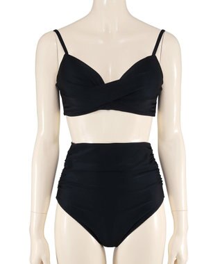 San-ai Resort（三愛水着楽園） 【WEB限定】シアー素材トップス3点セット水着 クロ