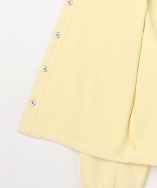 ANY KIDS 【洗濯機可能】スナップボタン カーディガン イエロー