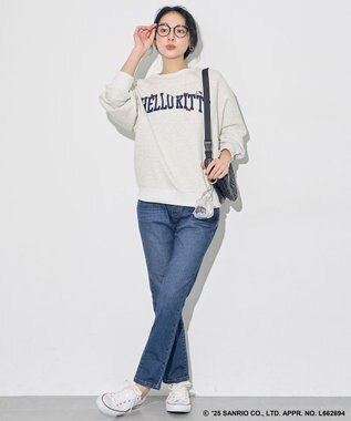 ANY 【ハローキティ×ANY】ロゴスウェット ライトグレー
