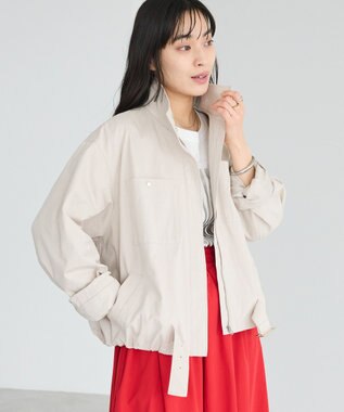 CRAFT STANDARD BOUTIQUE ジップアップミリタリージャケット Ecru