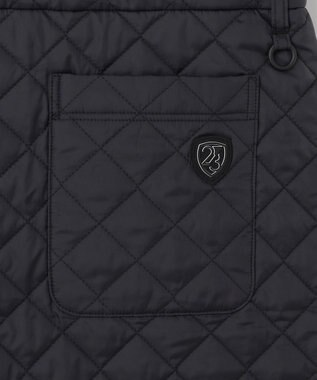 23区GOLF 【WOMEN】ファー＆キルトコンビワンピース ブラック系