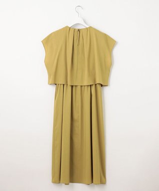 23区 L 【接触冷感/洗える】ストレッチラミータフタ ワンピース アニスグリーン系