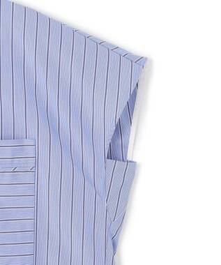 uncrave THOMAS MASON ボウタイブラウス ブルーストライプ