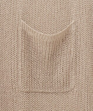BEIGE， OPTICAL / ロングカーディガン Flax