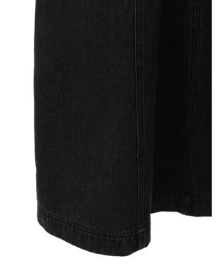 earth music&ecology サイドカットデニムキャミワンピース Black