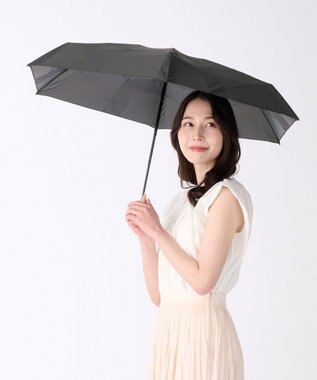 MOONBAT 【3秒でたためる傘/コンパクト】urawaza 小町(ウラワザ コマチ)  折りたたみ傘 無地 50cm ブラック