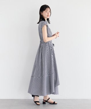 YECCA VECCA フラワーレースカシュクールワンピース Check