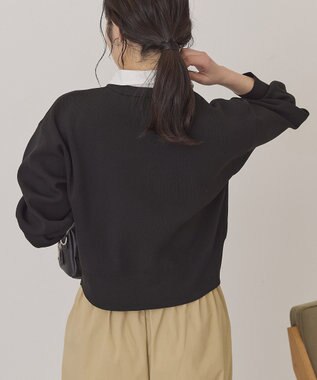 AMERICAN HOLIC 【2WAY】金ボタンカーディガン Black