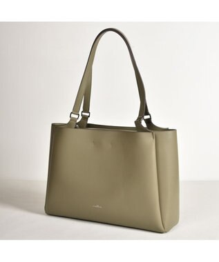 LA BAGAGERIE 【ドラマ衣装提供商品】シンプルA4トートバッグ カーキ