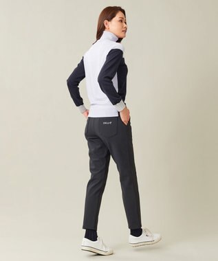 23区GOLF 冬の暖かボトム【WOMEN】ボンディング テーパードパンツ ネイビー系