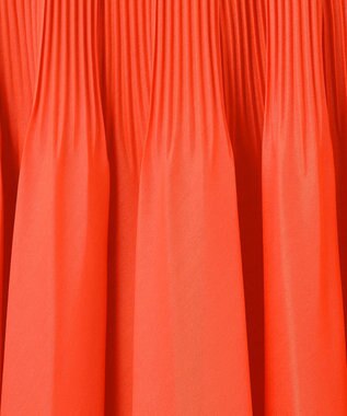 GRACE CONTINENTAL オーガンジープリーツスカート オレンジ
