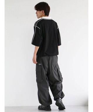 CRAFT STANDARD BOUTIQUE 接触冷感/UVカット/イージーケア/ストレッチ/ゲームシャツ-A Black