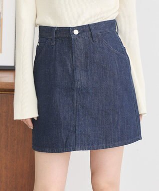 earth music&ecology Ｌｅｅ×ｅ．ｍ．ａ．ｅデニムミニスカート One Wash